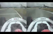 Kubica vs Russell onboard overtaking by Kubica lap 52 Hockenheim...