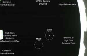 CubeSaty lecące na Marsa wykonały przypadkowo zdjęcie Ziemi i Księżyca