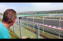 Kubica - first laps on hungaroring test 2017