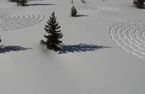 Rysowanie na śniegu