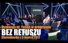 Dyskusja nt. Tuska w programie "BEZ RETUSZU" Klarenbacha