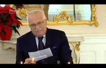 Václav Klaus o strefie euro i kryzysie finansowym