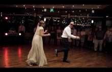Zwariowany taniec ojca z córką na weselu