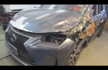 Lexus NX 200. Naprawa bocznego poszycia