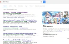 Google myli japońskie statki wojenne z dziewczynami z anime