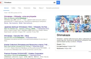 Google myli japońskie statki wojenne z dziewczynami z anime