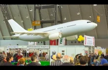 Gigantyczny samolot pasażerski Airbus a-320 RC