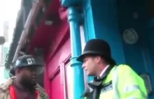 Murzyn grozi policjantowi w UK. ( ͡° ͜ʖ ͡°)