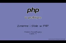 01.04 Zmienne i Stałe w PHP - PHP w Praktyce