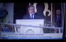 Bronisław Komorowski przemawia z Jasnej...