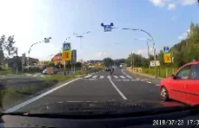 Bike race on public road ended up in a crash