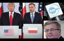 Andrzej Duda koncertowo zmasakrował TVN i Komorowskiego PRZY TRUMPIE!