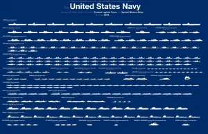 Wszystkie statki amerykańskiej marynarki na jednej grafice
