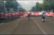Polscy kibice zatrzymani przez policję w Marsylii.