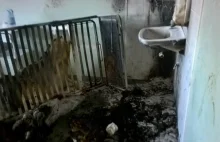 Pacjent w szpitalu zapalił się od papierosa