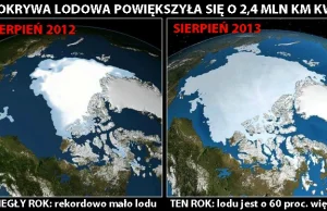 Arktyka: znacznie więcej lodu niż rok temu