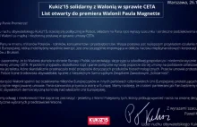CETA: Kukiz pisze do premiera Walonii. "Dziękuję w imieniu milionów Polaków"