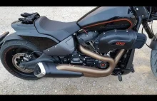 Wydechy Harley-Davidson FXDR z bliska