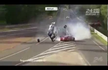 24h of Le Mans - Crash Compilation (NO MUSIC!) dla odmiany od ruskich kamerek ;)