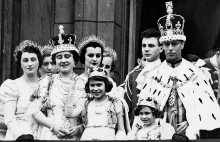 Archiwalne zdjęcie brytyjskiej rodziny królewskiej