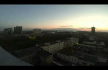 Piękny Poznań nocą :)) Timelapse Zachód Słońca