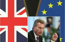 Komisarz UE Oettinger: Brexit nie jest jeszcze przesądzony