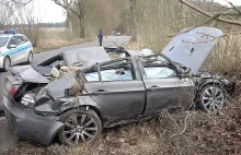 Rozbił się skradzionym w Niemczech BMW!