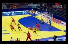 Końcówka meczu Polska - Szwecja na Mistrzostwach Europy Piłkarzy Ręcznych 2012