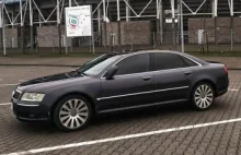 Czarne Audi A8 Gaz - Auto dla gangstera