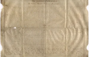 W Anglii odnaleziono rękopis Deklaracji Niepodległości