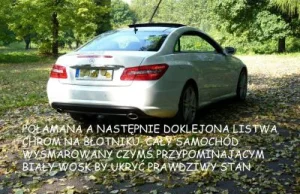 Ostrzeżenie na Otomoto - Mercedes od Mirka handlarza