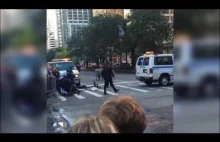 Rowerzysta zostaje ujęty tuż przed przejazdem Barracka Obamy