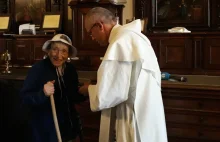 95-letnia babcia-pątniczka z Włoch już na Jasnej Górze.