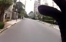 Szalony Brazylijski motocyklista doigrał się...