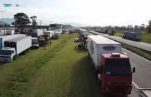 Wielki strajk kierowców ciężarówek sparaliżował całą Brazylię