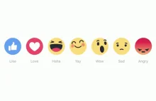 Czy widzicie już u siebie nowe przyciski "reakcji" na Facebooku?