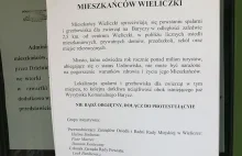 Wieliczka Akcja protestacyjna Wieliczki przeciwko spalarni zwierząt na Baryczy