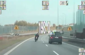Pędził motocyklem prawie 200 km/h[WIDEO]
