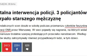 wp.pl nazywa ONR "organizacją faszystowską"