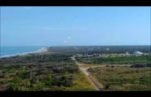 Spacex - lądowanie Falcon Heavy z innego ujęcia + grom dźwiękowy