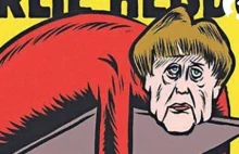 Merkel w "Charlie Hebdo". "Zmienimy rurę i jeszcze cztery lata pani pociągnie"