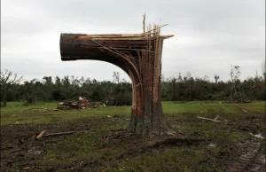 Pytanie: Jak łamie drzewa tornado? [PIC]