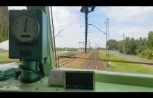 Dynamiczny rozruch pociągu na lokomotywie EU07