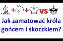 Jak dać mata skoczkiem i gońcem na pustej szachownicy?