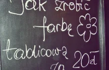 Jak zrobić farbę tablicową za 20 zł