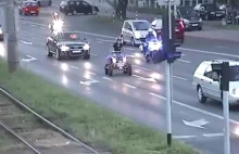 Policyjny pościg za 19-latkiem na quadzie w centrum Częstochowy WIDEO