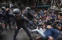 "Niewątpliwie, gdyby gen Franco żył, głosowałby na Rajoy'a" Hisz policja w akcji