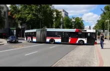 Autobus “złamał się” w centrum Olsztyna