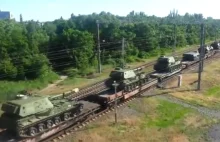 Olbrzymi transport rosyjskiej broni przy granicy z Ukrainą.