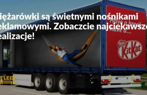 Najciekawsze reklamy na ciężarówkach. Najlepsza jest betoniarka-kebab!